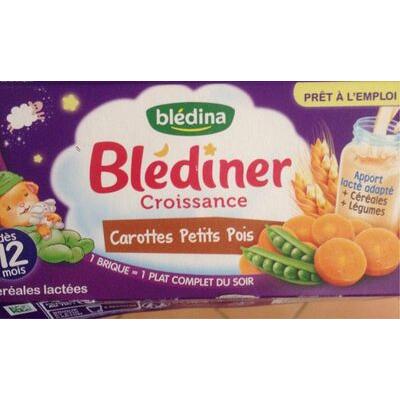 Bledina blediner carotte petit pois 2x25cl (Bledina)